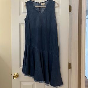 Anthropologie, Cloth and Stone Asymmetrical Denim Dress